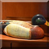 D50. Signed handmade duck decoy. 